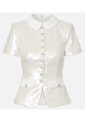 Self-Portrait Sequined top