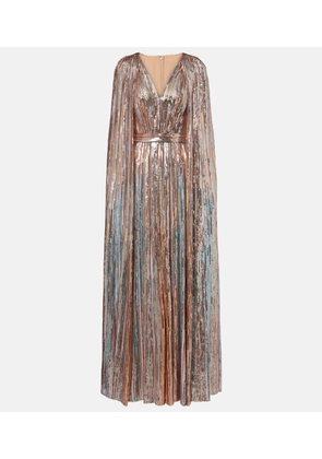 Elie Saab Sequined caped gown