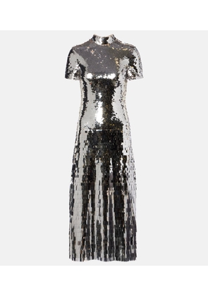 Self-Portrait Sequined midi dress