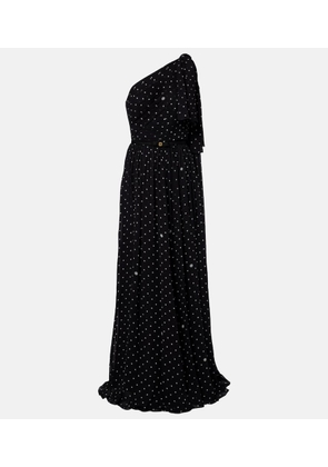Elie Saab Polka-dot one-shoulder gown