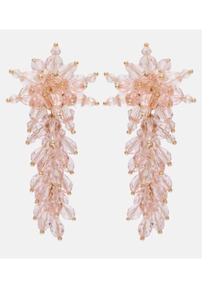 Self-Portrait Crystal-embellished drop earrings
