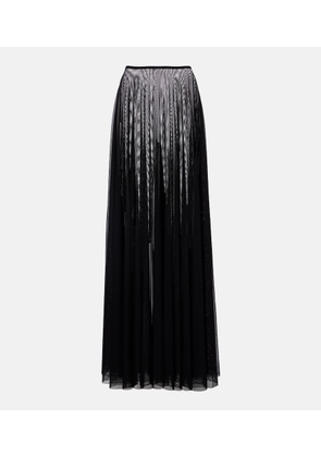 Norma Kamali Semi-sheer maxi skirt