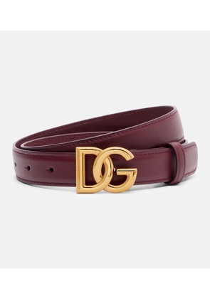 Dolce&Gabbana DG leather belt