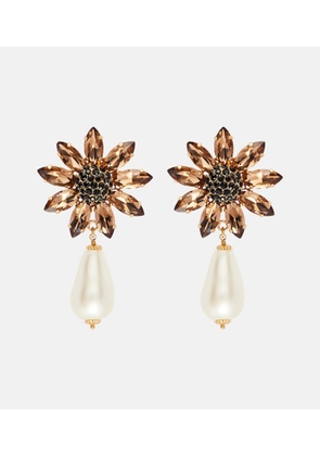 Dolce&Gabbana Re-Edition embellished clip-on earrings
