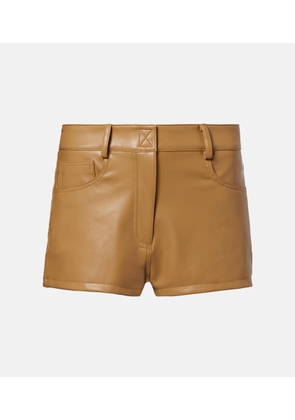 Norma Kamali PU shorts