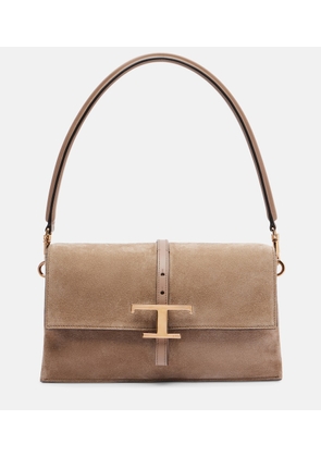 Tod's T Timeless Mini suede shoulder bag
