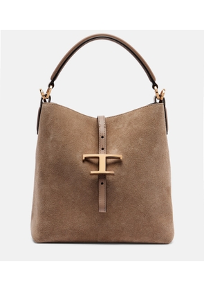 Tod's T Timeless suede tote bag