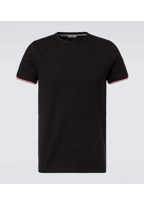Moncler Tricolor cotton-blend jersey T-shirt