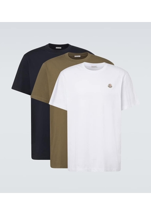 Moncler Set of 3 cotton jersey T-shirts