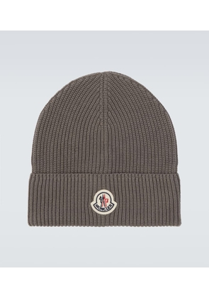 Moncler Archivio ribbed-knit cotton beanie