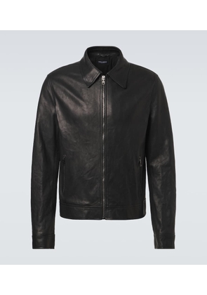 Dolce&Gabbana Leather blouson jacket