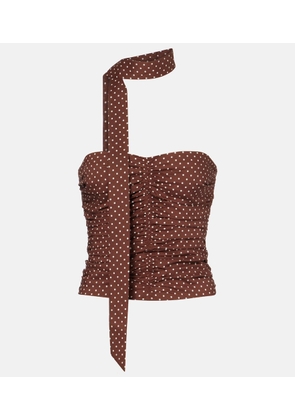 Posse Edie polka-dot top