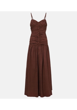 Posse Edie polka-dot maxi dress
