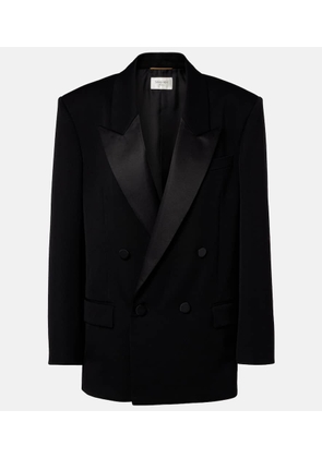 Saint Laurent Double-breasted wool blazer