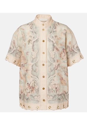 Zimmermann Printed linen shirt