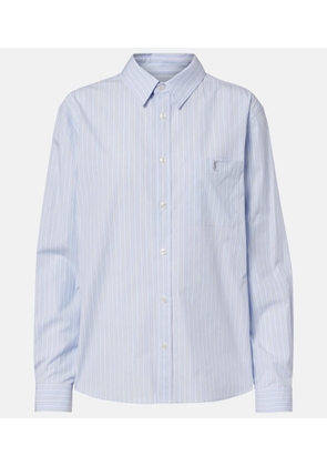 Saint Laurent Striped cotton poplin shirt