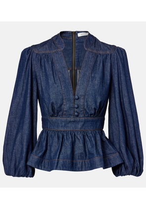 Zimmermann Awaken denim blouse