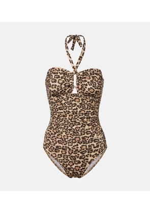 Zimmermann Wanderlust leopard-print swimsuit