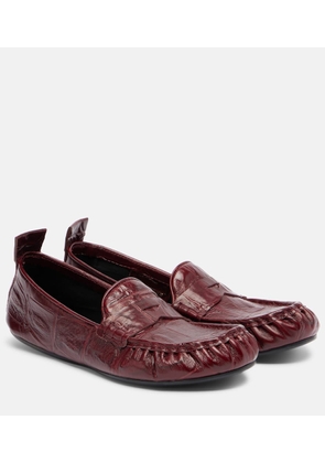 Acne Studios Bojan croc-effect leather loafers