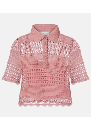 Zimmermann Wanderlust crochet cotton-blend top