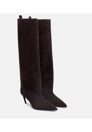 The Attico Lea 65 suede knee-high boots