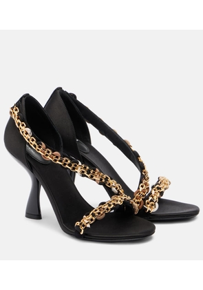 Pucci Chain-detail satin sandals