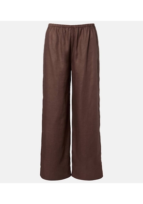 Asceno Austin linen wide-leg pants
