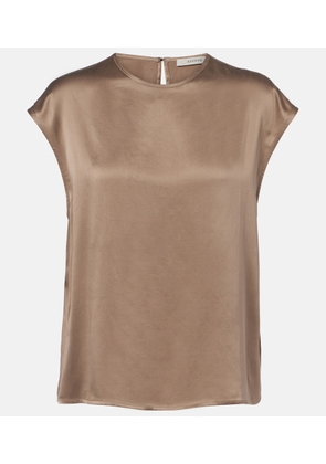 Asceno Dasha silk charmeuse top