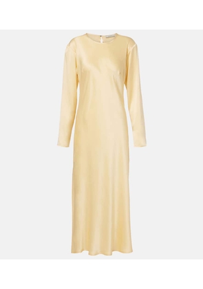 Asceno Salina silk charmeuse midi dress