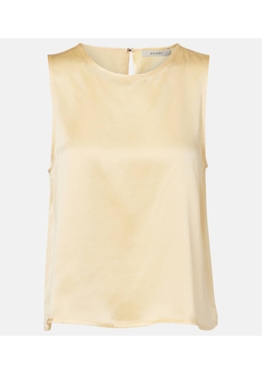 Asceno Sofia silk charmeuse tank top