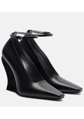 Alaia 110 leather wedges