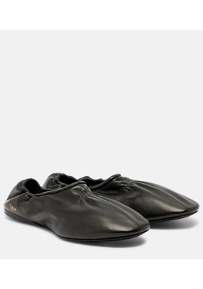 Alaia Leather ballet flats