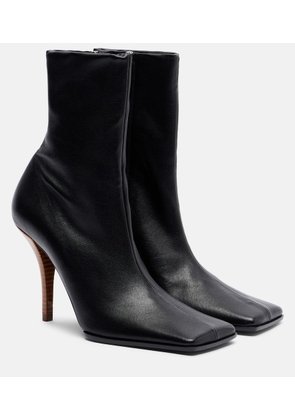 Alaia Leather ankle boots