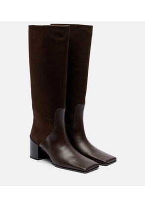 Alaia 55 leather knee-high boots