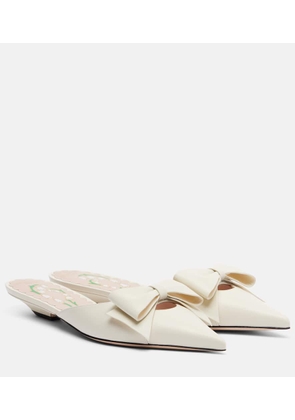 Valentino Garavani Bow-detail leather mules