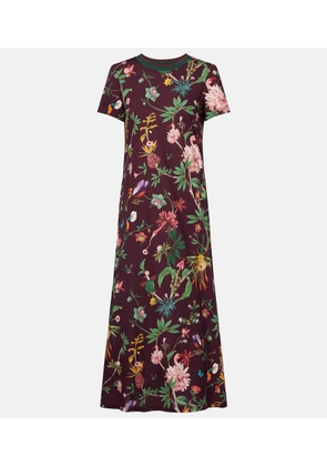 La DoubleJ Sporty Swing floral cotton midi dress