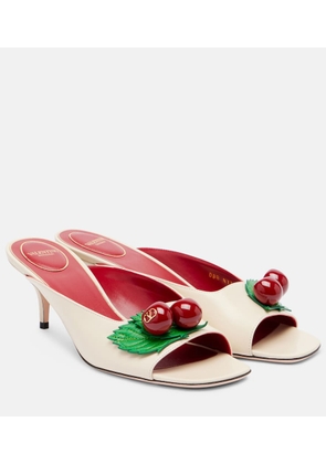 Valentino Garavani Cherryfic 55 leather mules