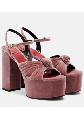 Valentino Garavani Crasher 125 velvet platform sandals