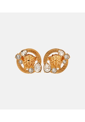 Versace Medusa crystal-embellished earrings