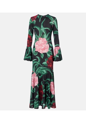 La DoubleJ Alba floral jersey midi dress