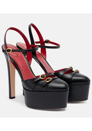 Valentino Garavani Crasher 145 leather platform pumps
