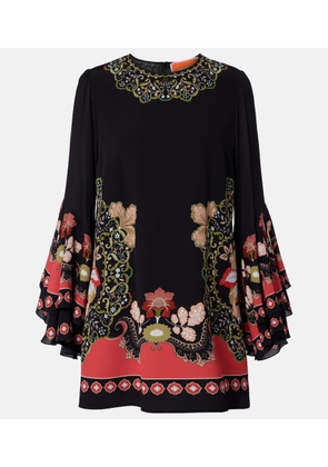 La DoubleJ Friday printed crepe minidress