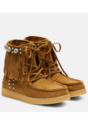 Valentino Garavani Nellcote studded suede ankle boots