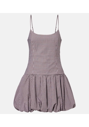 Faithfull Pelea gingham cotton-blend minidress