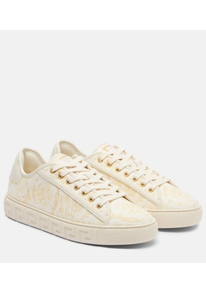 Versace Greca canvas sneakers