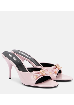 Versace Opera 85 patent leather mules
