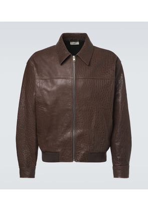 Frame Leather bomber jacket