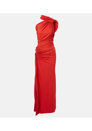 Christopher Esber Cutout draped one-shoulder gown