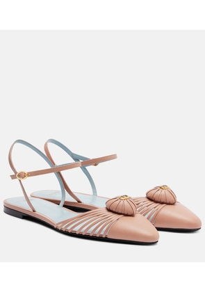 Valentino Garavani Royal VLogo leather flats