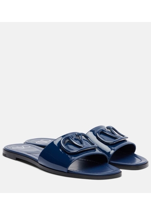 Valentino Garavani VLogo patent leather slides